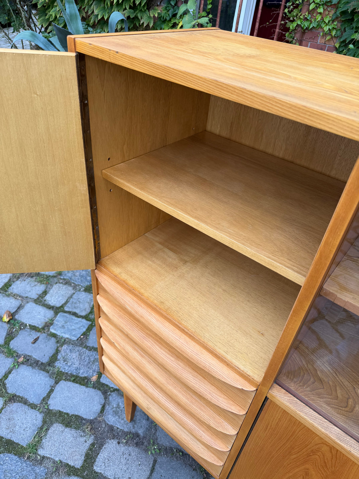 Highboard Typ 602/G Esche von Franz Ehrlich für Hellerau