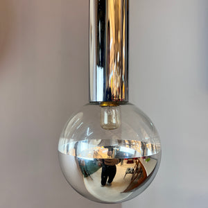 Hängelampe Big Globe Chrom 49 cm von Motoko Ishii für STAFF
