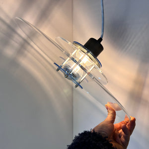 Lamellenlampe „Space“ Plexiglas aus Dänemark