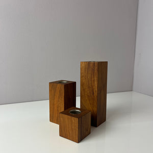 Set: Trio Kerzenständer Teak