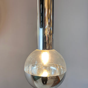 Hängelampe Big Globe Chrom 59 cm von Motoko Ishii für STAFF