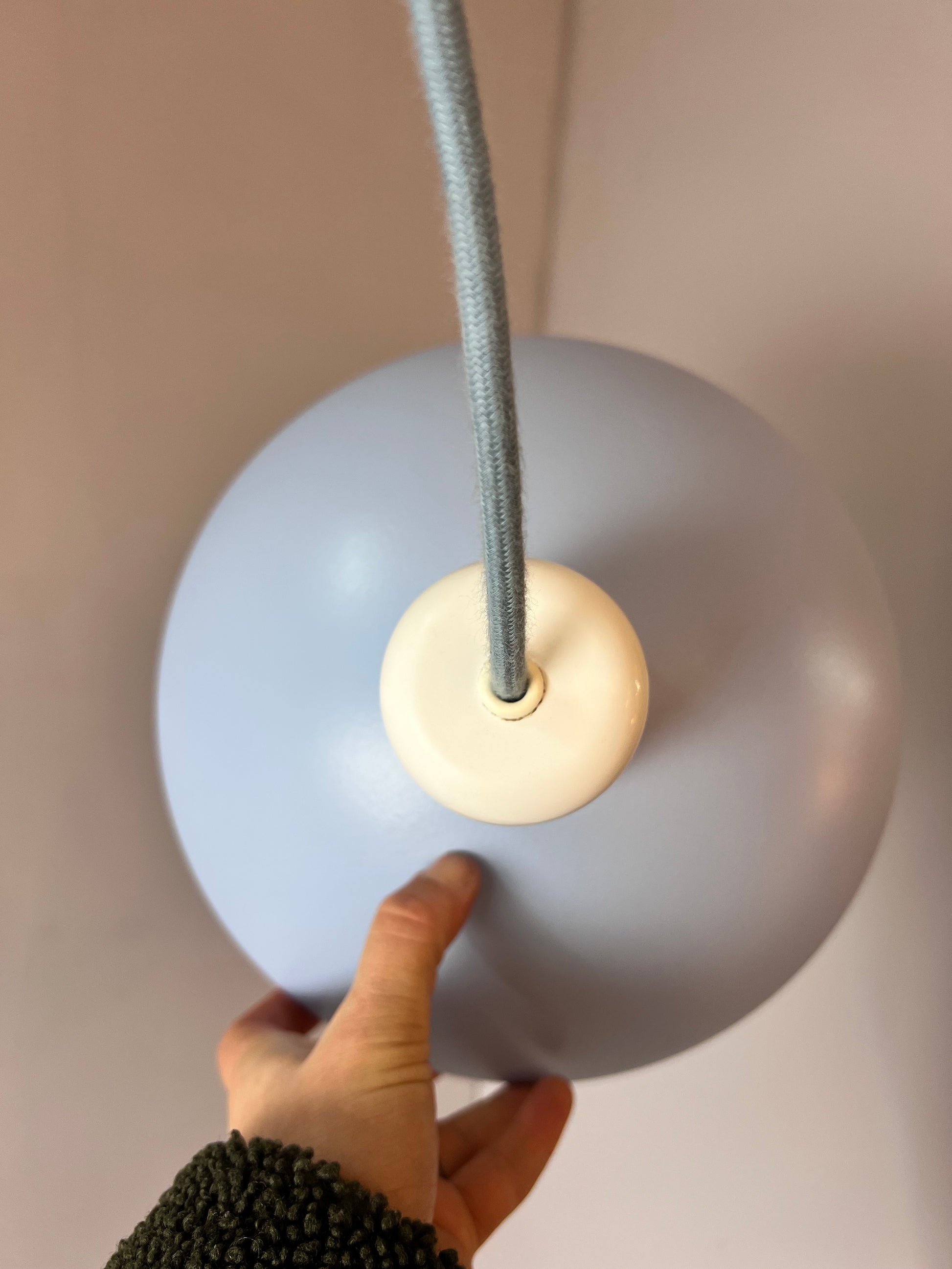 Lamellenlampe Typ 728 neu lackiert von Horn