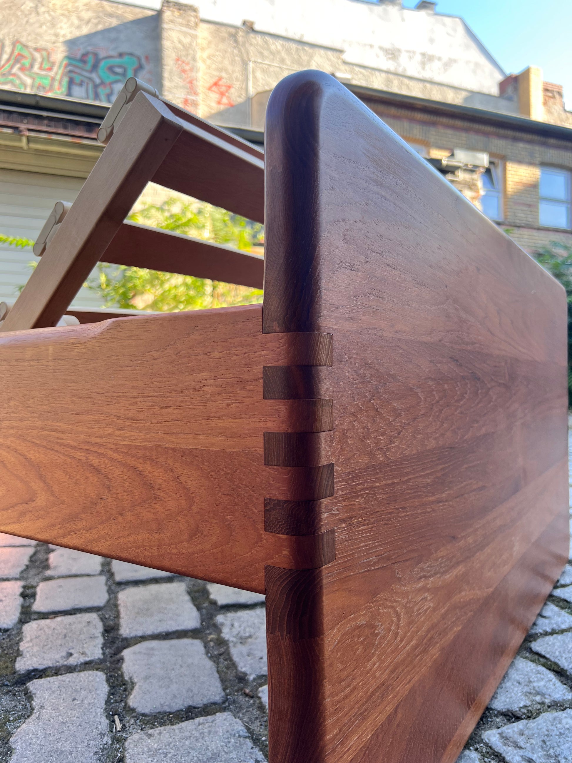 Gästebett Massivholz Teak 100x200 mit Matratze