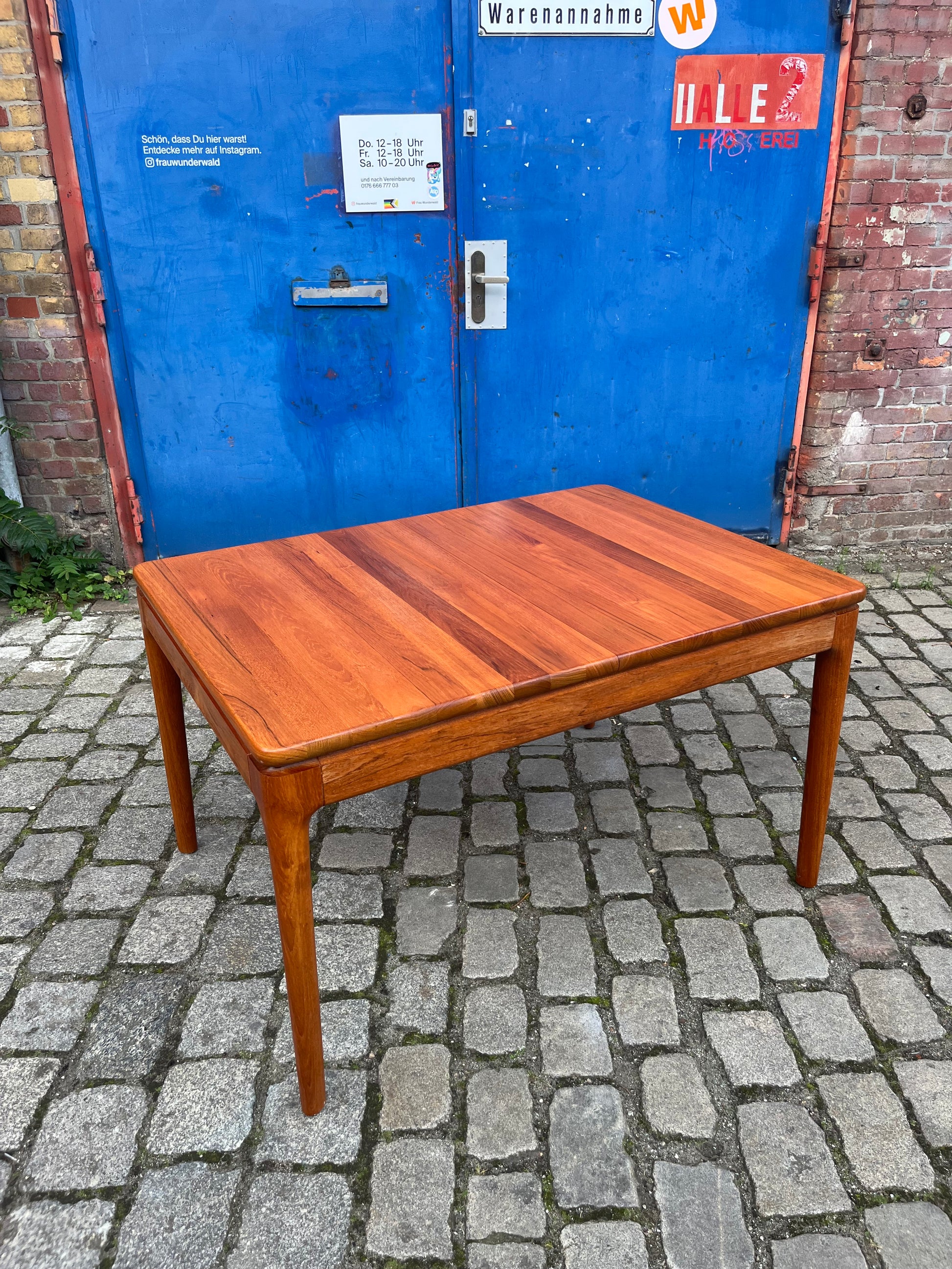 Esstisch Teak ausziehbar von Glostrup Vollholz