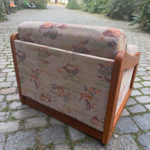 Schlafsessel / Gästebett Teak Textilstoff aus Dänemark