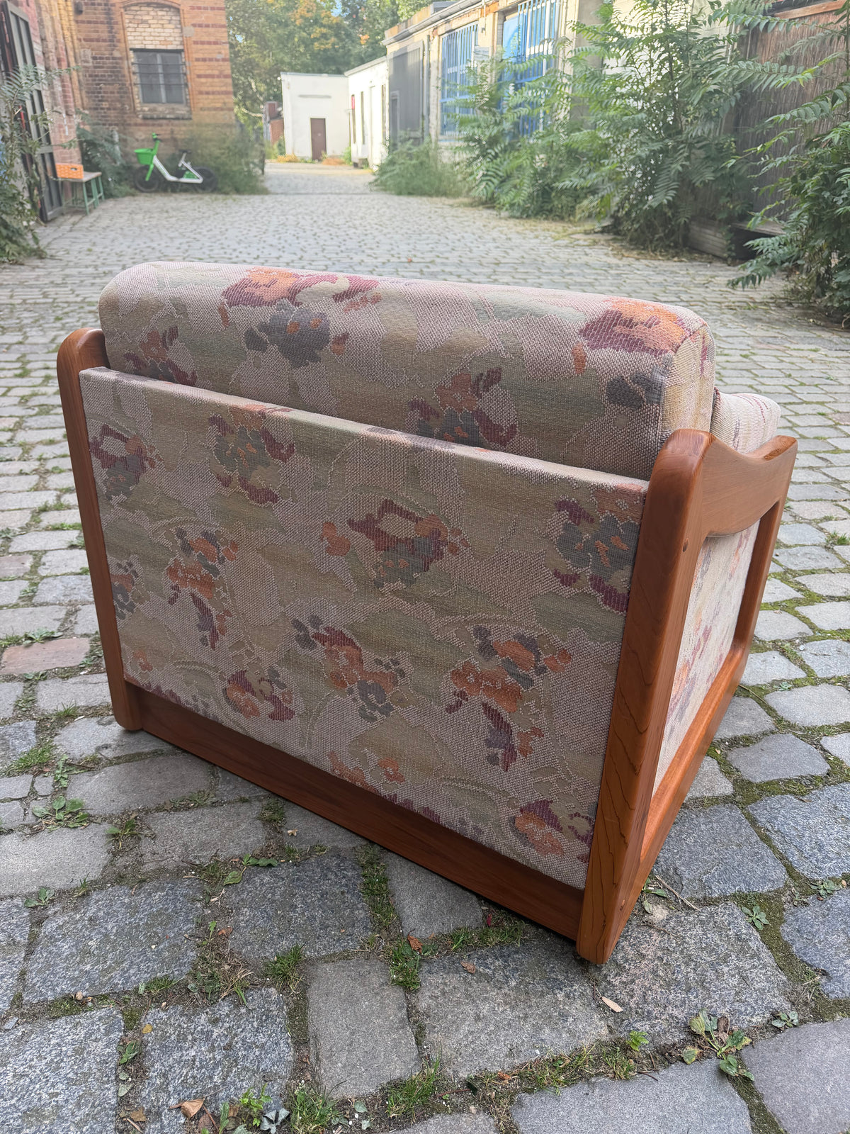 Schlafsessel / Gästebett Teak Textilstoff aus Dänemark