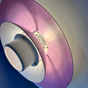 Lamellenlampe weiß lila von Formlight