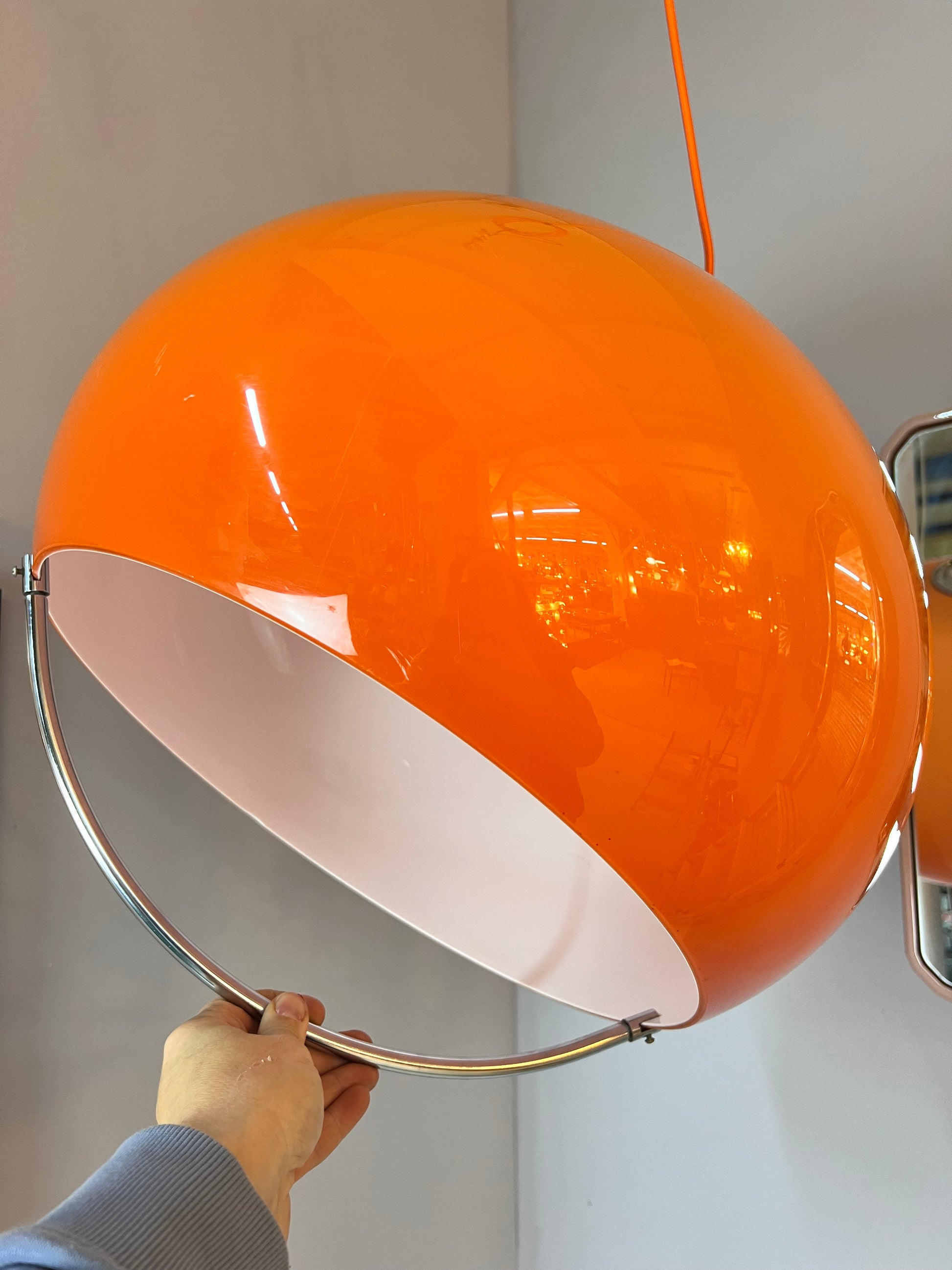 Hängelampe orange Kunststoff von Guzzini