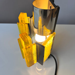 Wandlampe gelb schwarz von Claus Bolby für Cebo