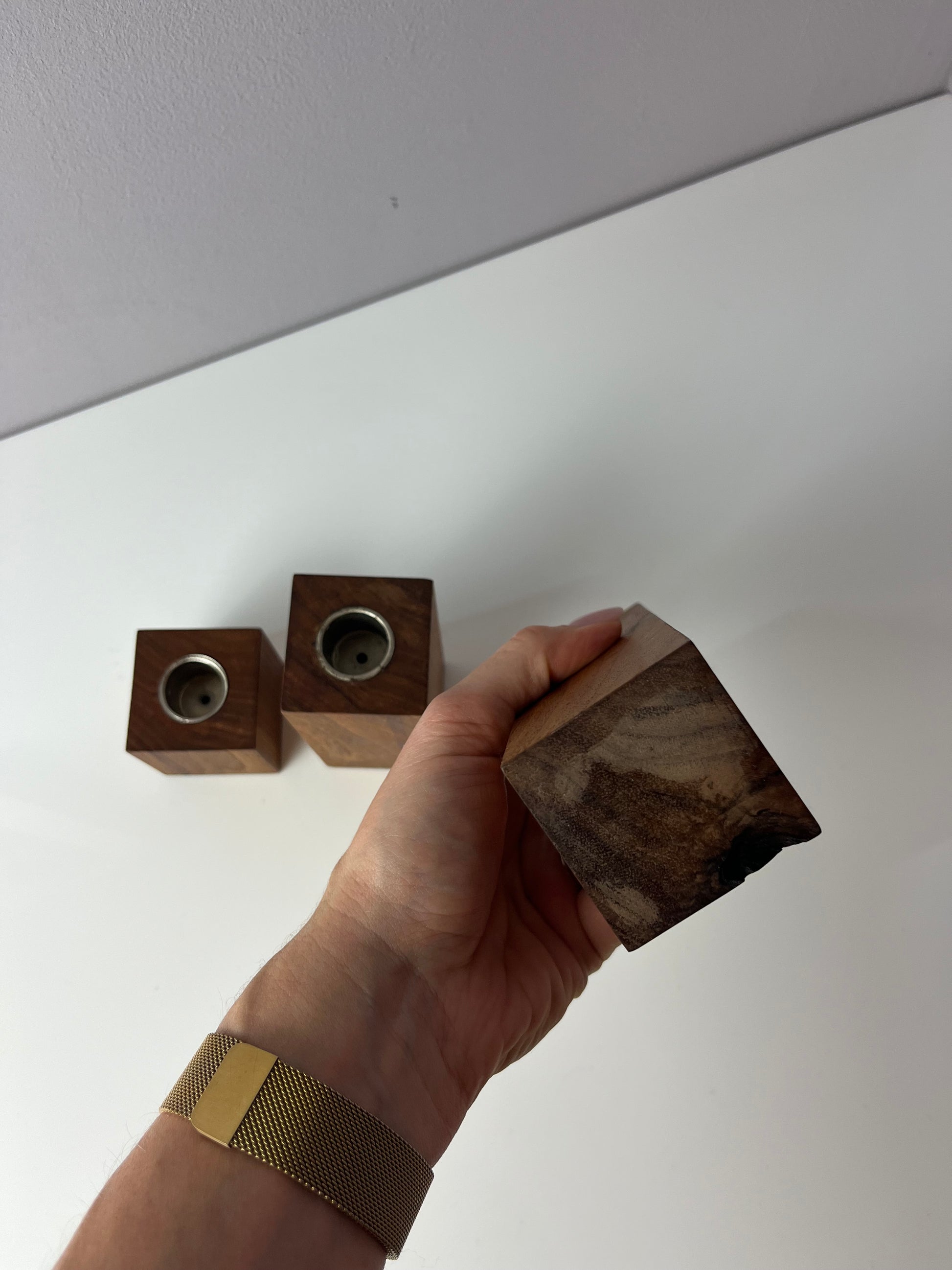 Set: Trio Kerzenständer Teak