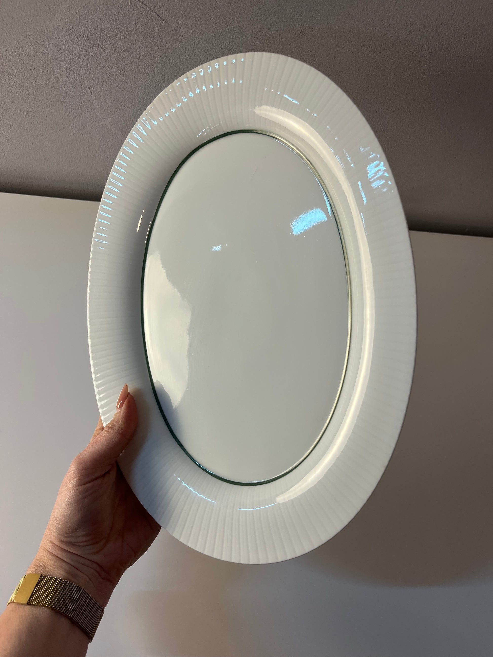 Servierplatte Modulation Secunda grün von Tapio Wirkkala für Rosenthal