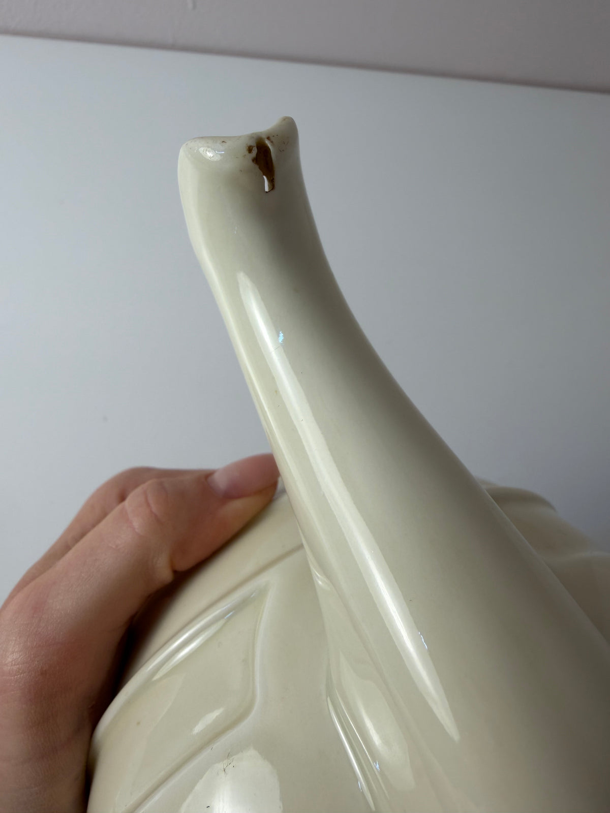 Teekanne Porzellan mit Chrom Thermohülle von Bauscher D.R.P.