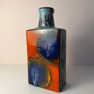 Vase 281-30 Fat Lava blau rot von on Scheurich West Germany