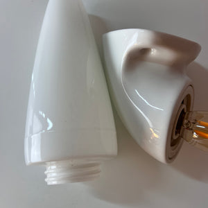 Wandlampe Modell 6035 weiß von Sigvard Bernadotte für Ifö