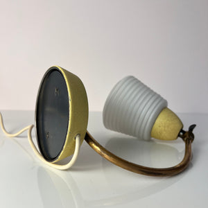 Schreibtischlampe Messing mit Glasschirm