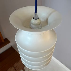 Lamellenlampe Strini weiß Kunststoff