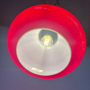 Hängelampe rot Glas von Peill & Putzler