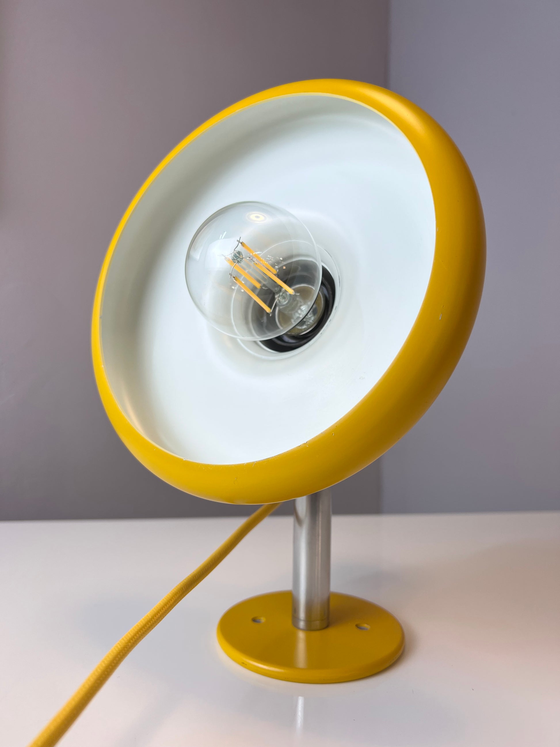 Wandlampe Optima gelb von Hans Due für Fog & Mørup
