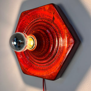 Wandlampe rot Keramik von Hustadt Leuchten