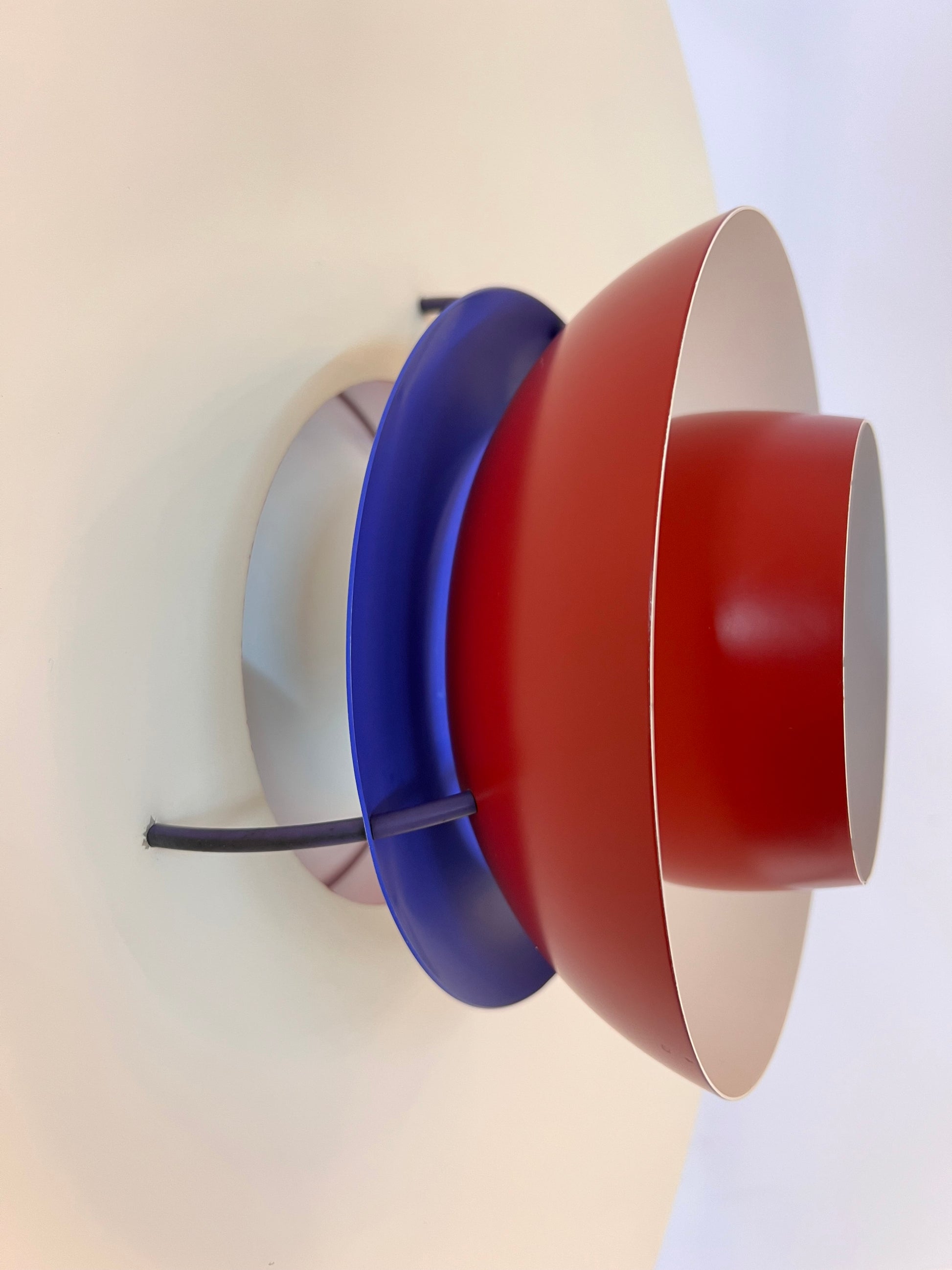 Lamellenlampe PH5 rot von Poul Henningsen für Louis Poulsen