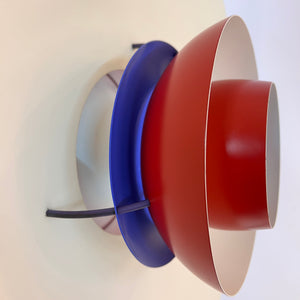 Lamellenlampe PH5 rot von Poul Henningsen für Louis Poulsen