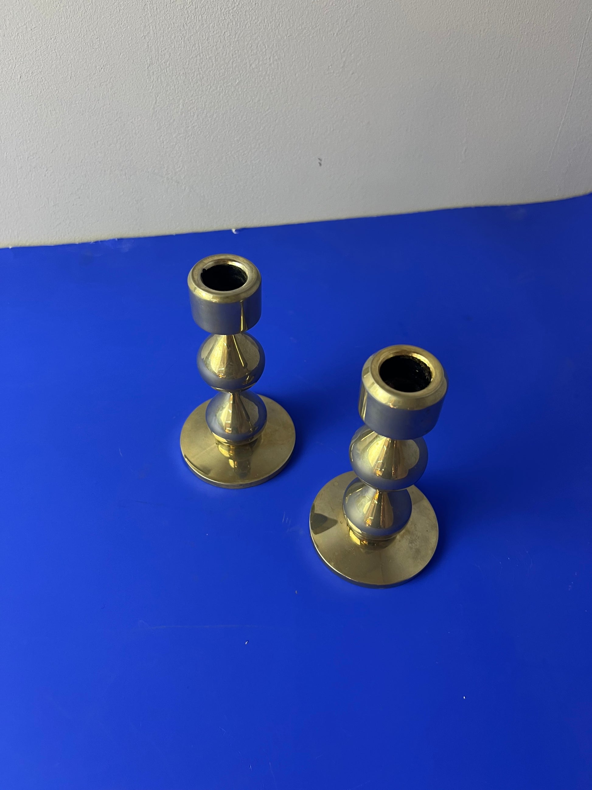 Kerzenständer vergoldet von Hugo Asmussen für Asmussen Design