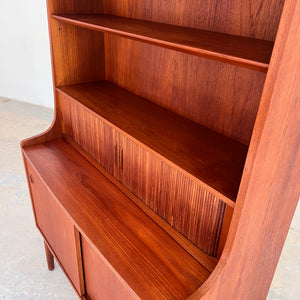 Bücherregal Teak mit Sekretär & Ausziehplatte von Johannes Sorth für Nexø