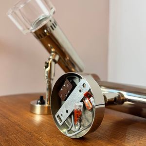 Set: 2x Wandlampe Chrom 70er