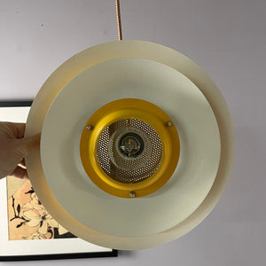 Lamellenlampe gelb aus Dänemark