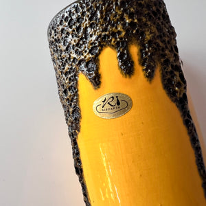 Vase Fat Lava  301-25 gelb von Riffarth Keramik