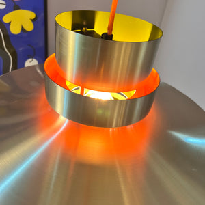 Lamellenlampe Trava grün orange von Carl Thore für Granhaga