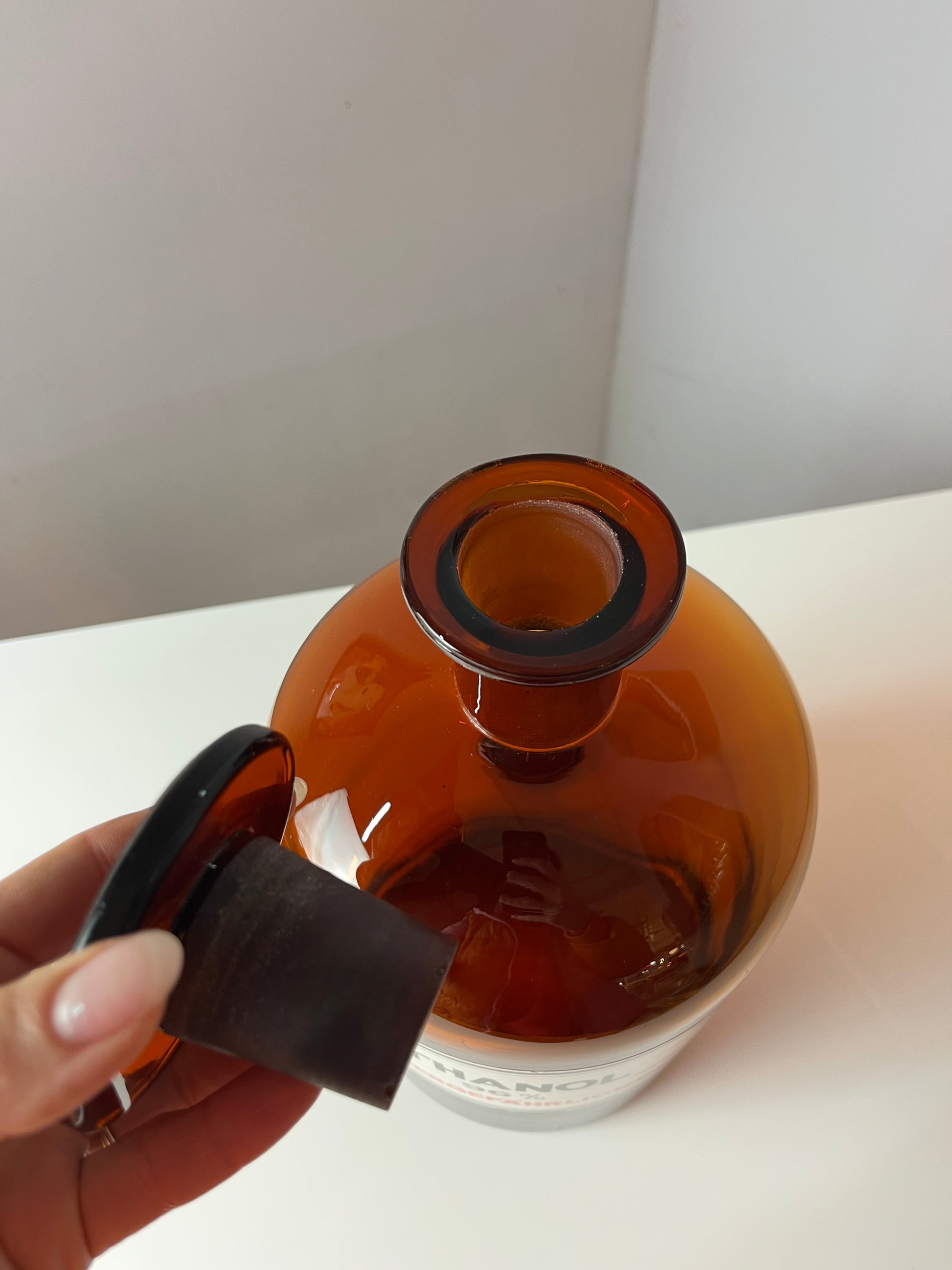 Apothekerglas Äthanol braun