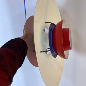 Lamellenlampe PH5 rot von Poul Henningsen für Louis Poulsen