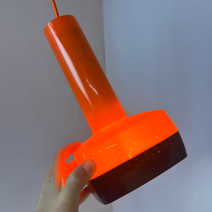 Hängelampe orange von Bent Karlby für Schrøder-Kemi