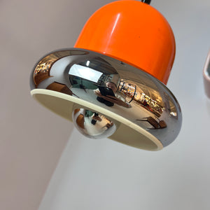 Hängelampe orange Chrom von Gura