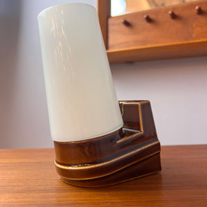 Wandlampe Modell 6080 braun von Sigvard Bernadotte für Ifö