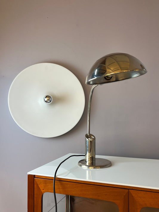 Schreibtischlampe BEA DS silber vernickelt von Florian Schulz Design