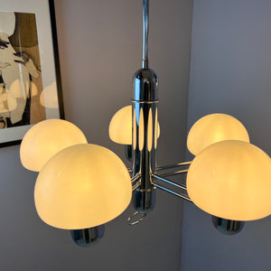 Kronleuchter Chrom Milchglas