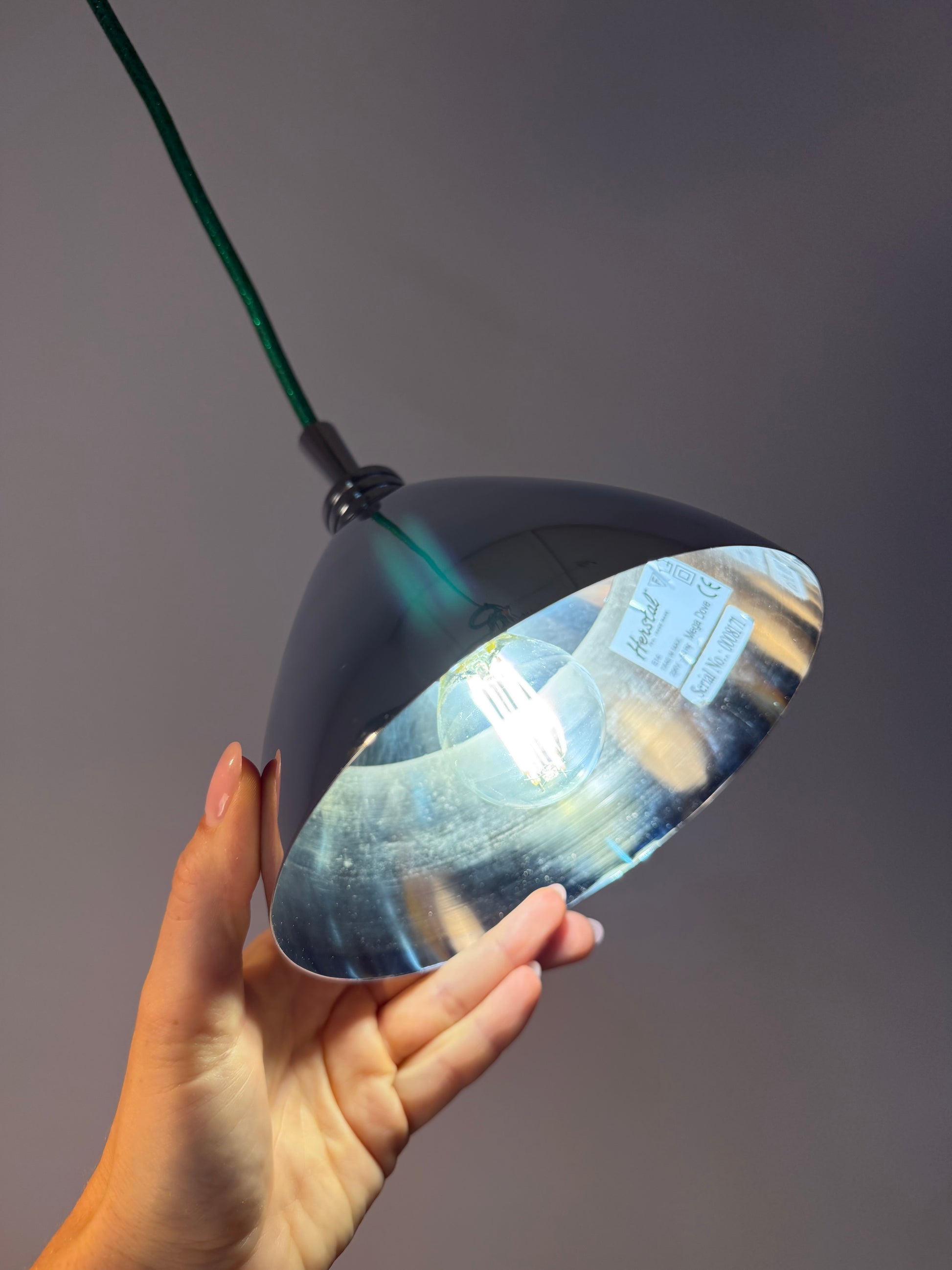 Hängelampe Chrom von Herstal