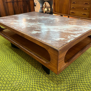 Couchtisch Marmor Teak