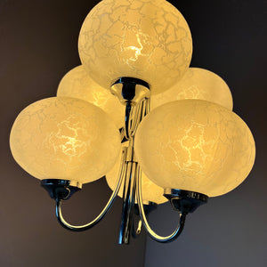 Kronleuchter mit 6 Kugeln von Richard Essig für Hustadt