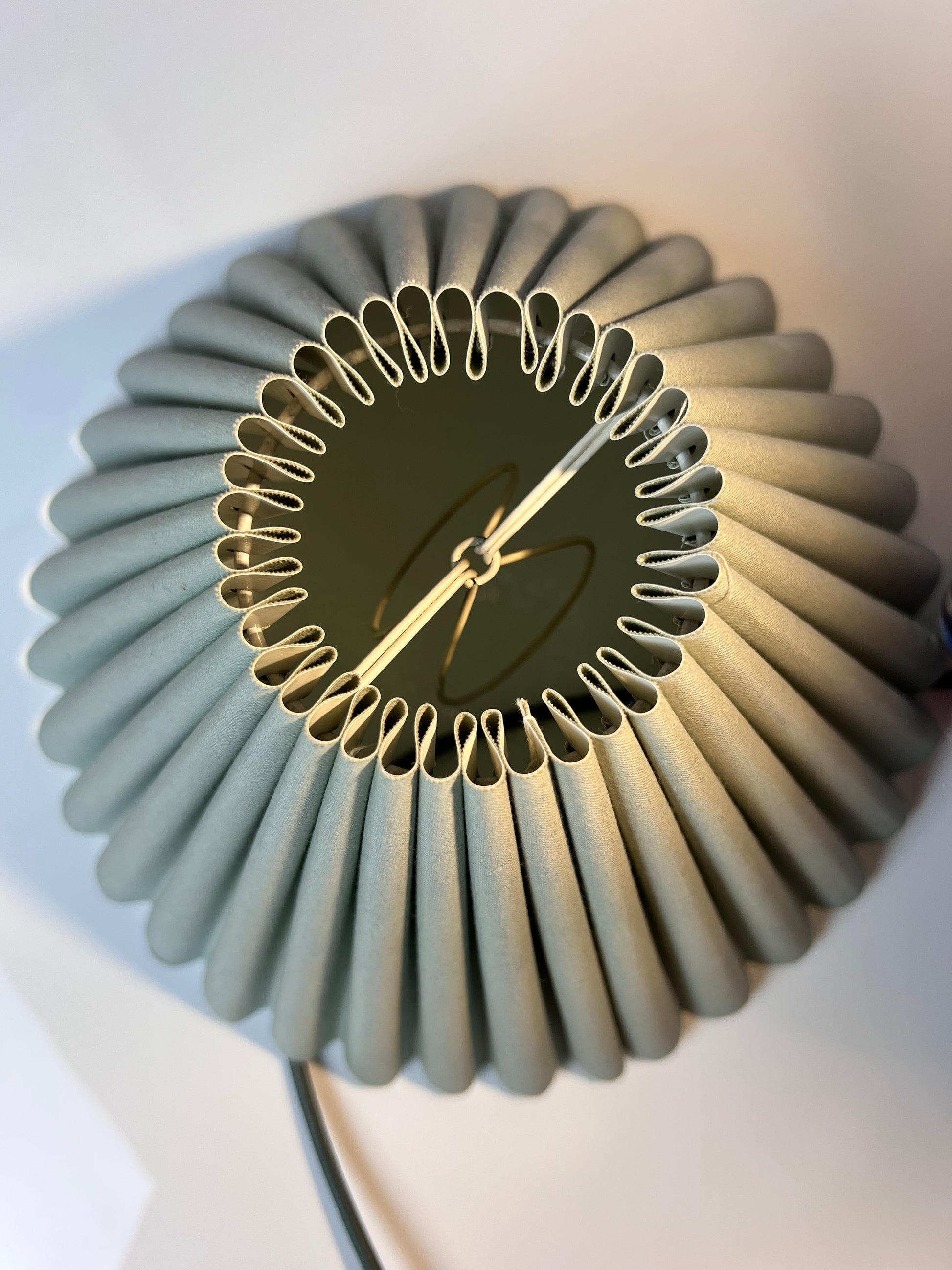 Tischlampe lila blau Muranoglas