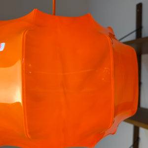 Hängelampe orange mit orangem Kabel von Ilka Plast