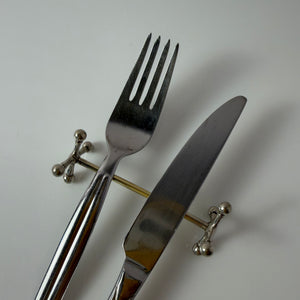 Set: 13x Besteckablage versilbert