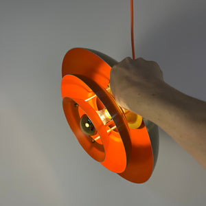 Lamellenlampe gold orange aus Dänemark