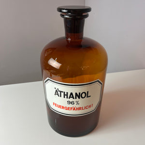 Apothekerglas Äthanol braun