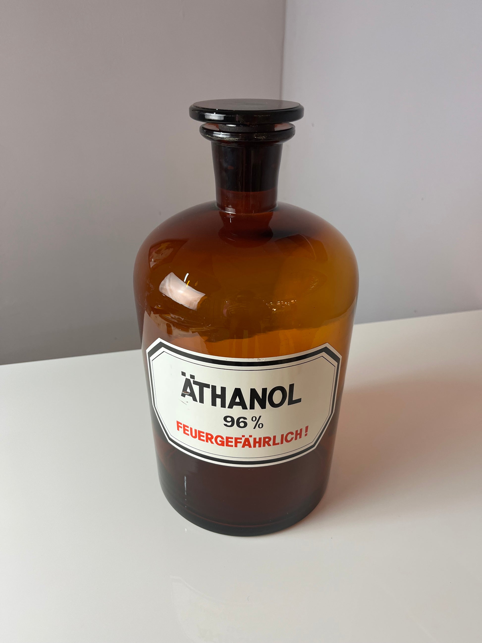 Apothekerglas Äthanol braun