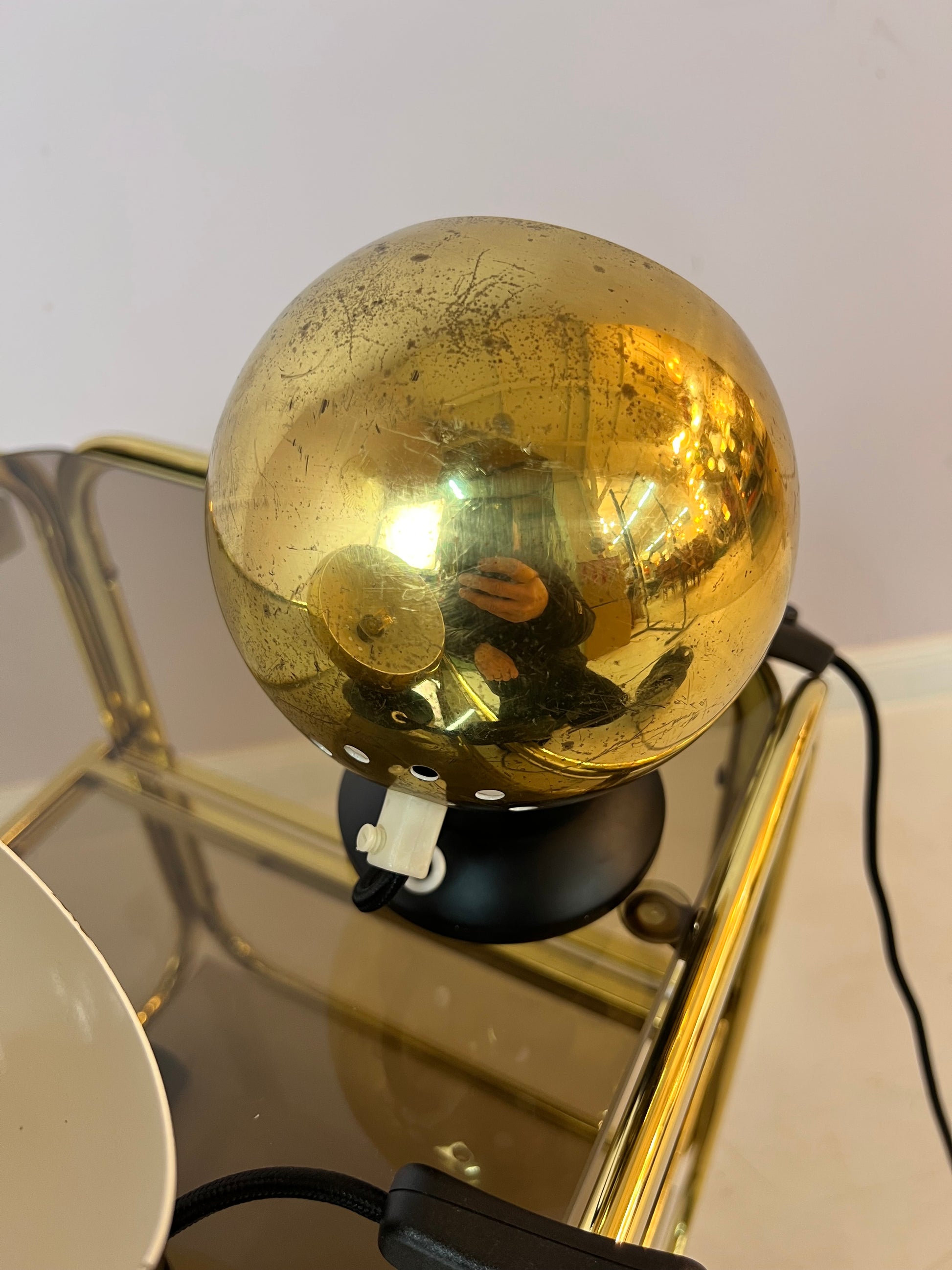 Set: 2x Kugellampe gold von Horn