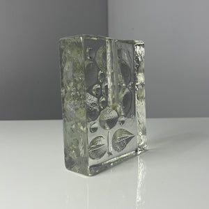 Solifleur Vase mit floralem Muster von Heiner Düsterhaus für Walther Glas