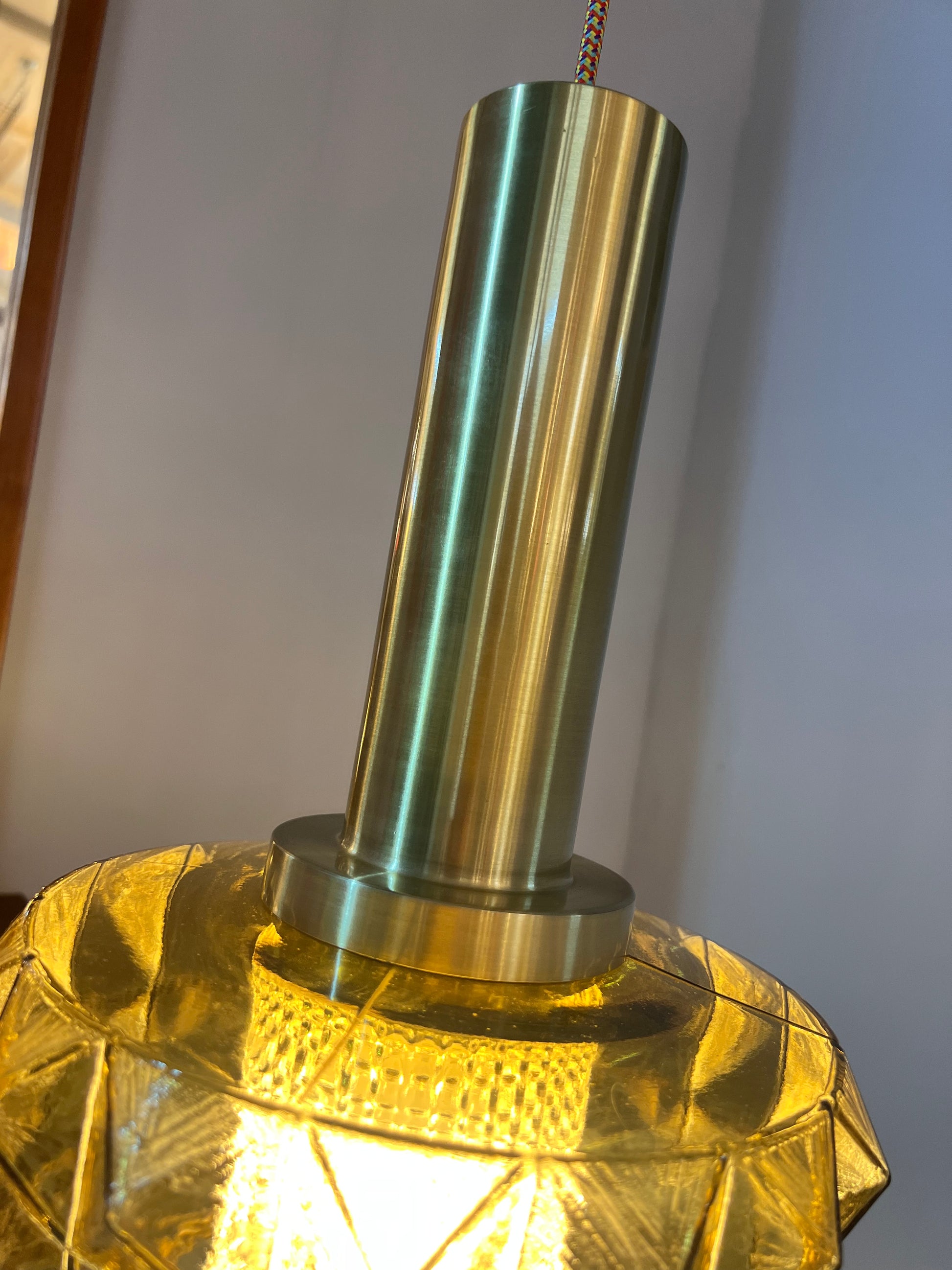 Hängelampe gold Glas von Vitrika